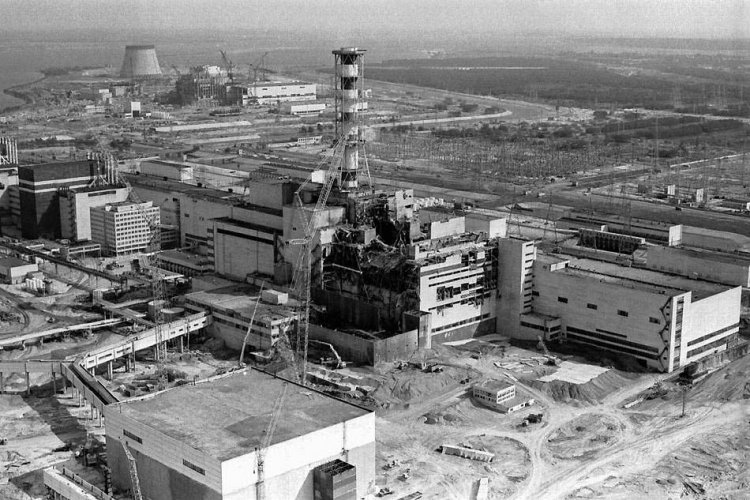 Вид на реактор № 4 ЧАЭС с воздуха. Автор: Володимир Репик. Источник: AP Photo.