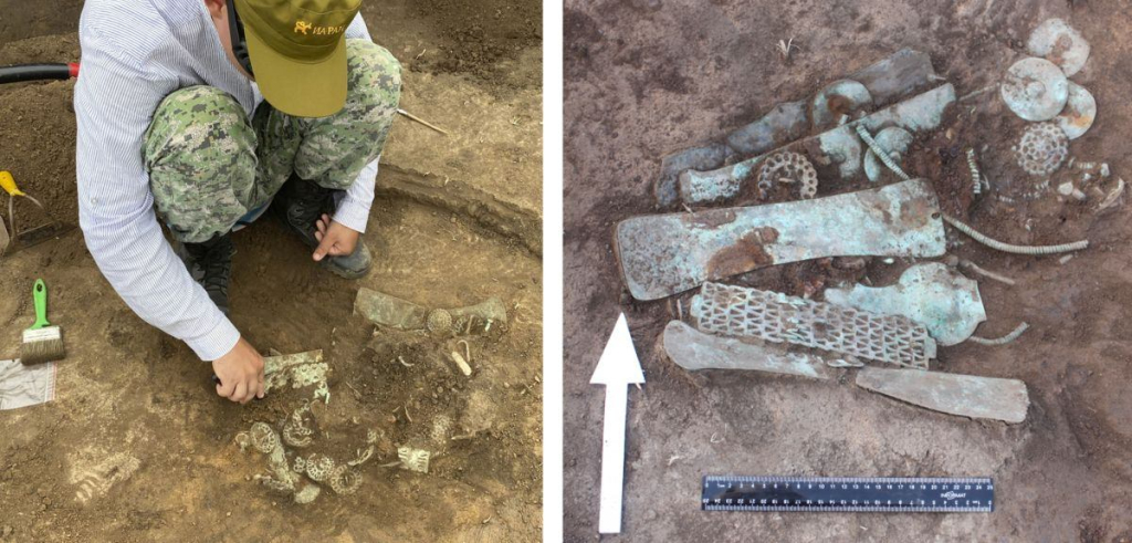 Расчистка жертвенного комплекса