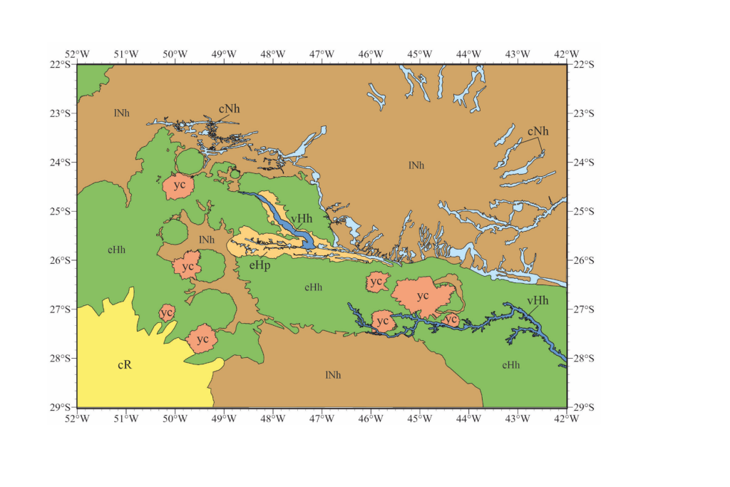 Геологическое строение верхней части долины Nirgal на Марсе