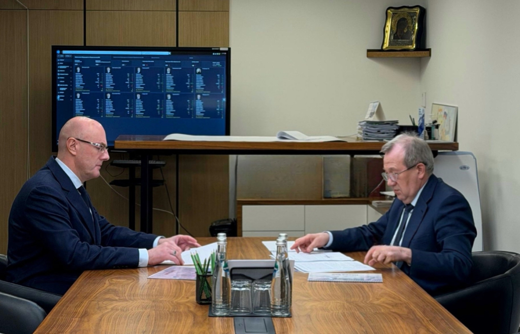 Дмитрий Чернышенко провёл рабочую встречу с президентом РАН Геннадием Красниковым