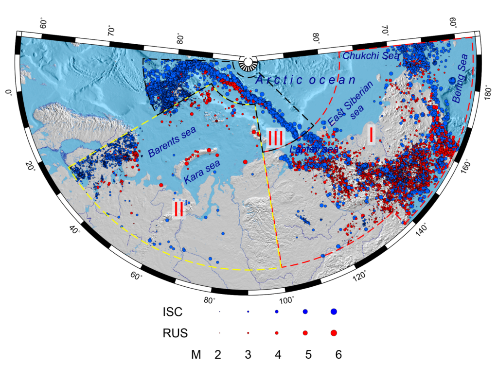 Создан интегрированный каталог землетрясений Арктической зоны России