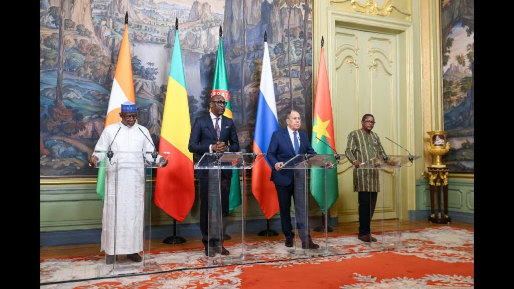 Сергей Лавров на встрече с коллегами из стран Сахеля