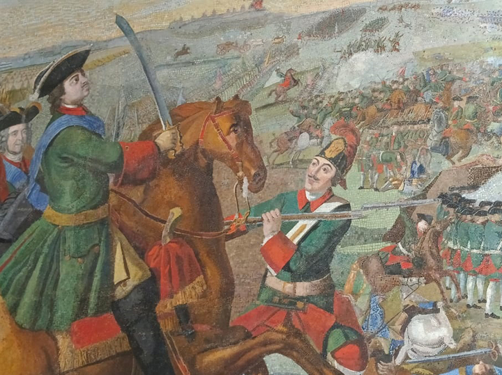 Мозаика «Полтавская битва»