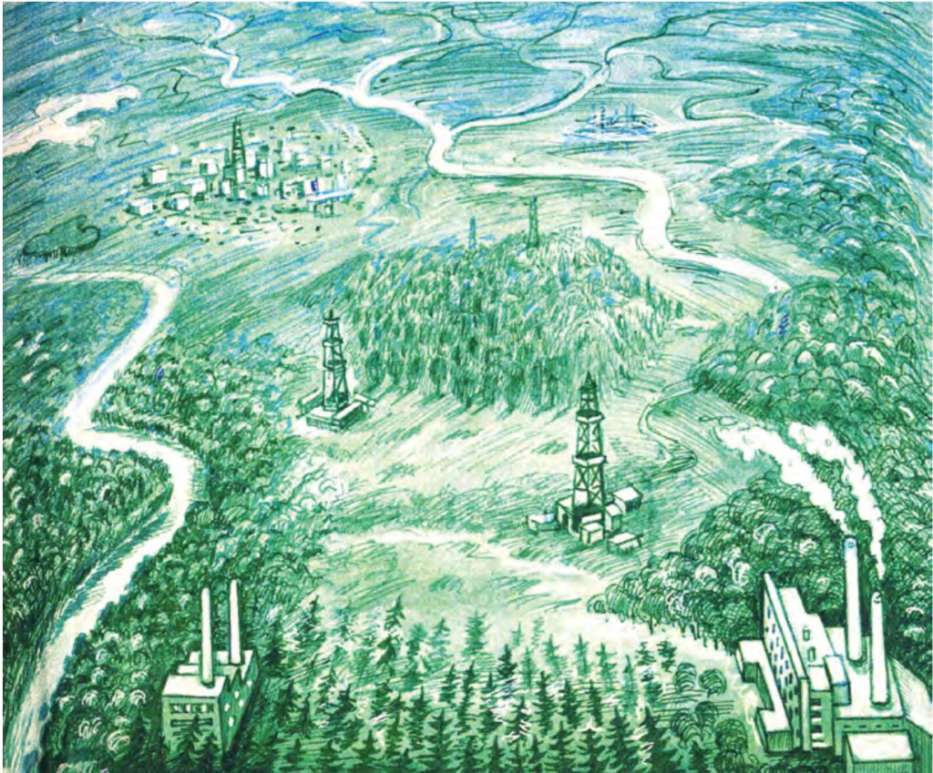 Иллюстрация из книги В. А. Крюкова «Континент Сибирь».