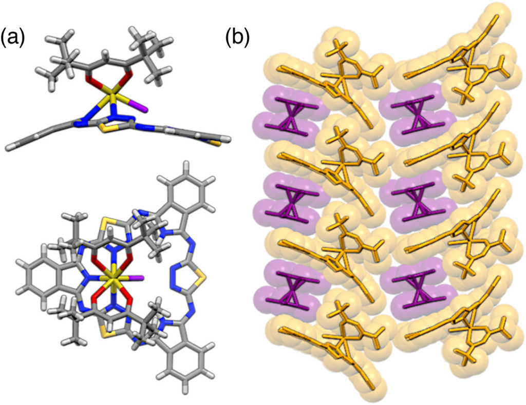 Кристаллическая структура комплекса аналога порфирина с диспрозием