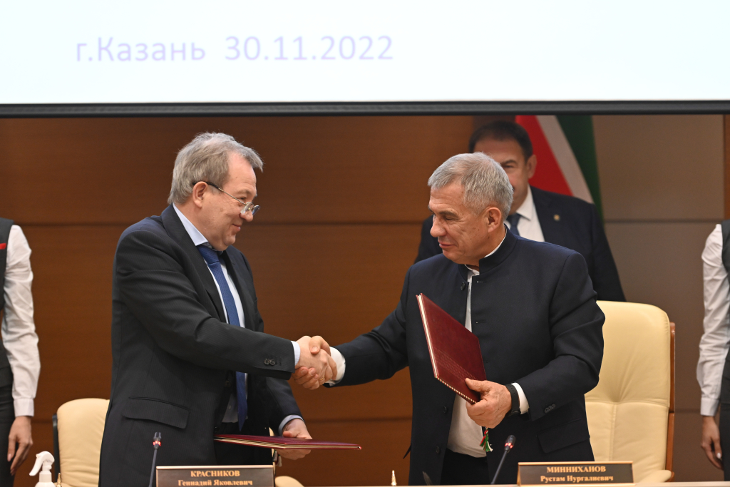Подписано Соглашение о научно-техническом и технологическом сотрудничестве между Республикой Татарстан и Российской Академией наук